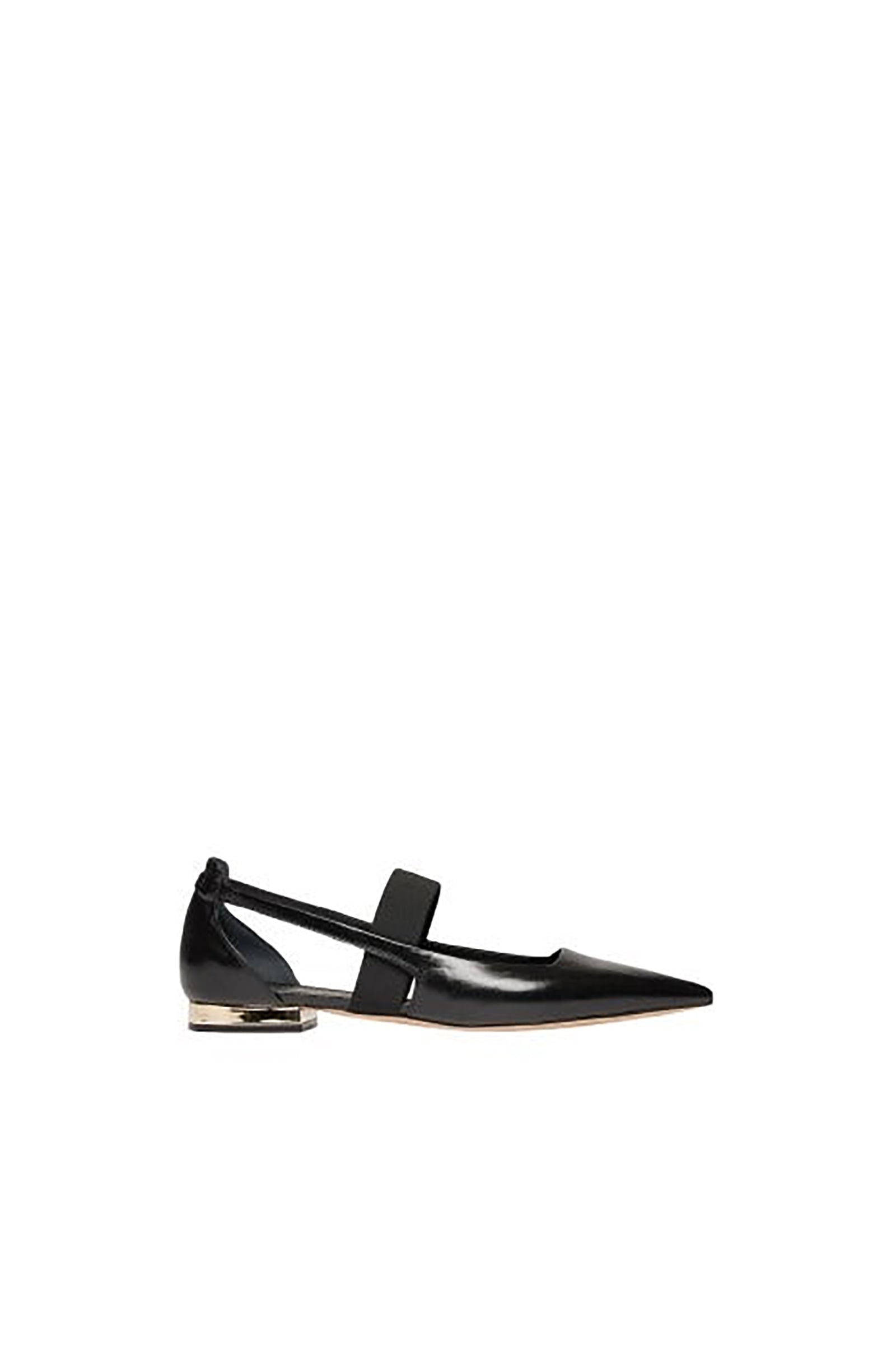 Ballerines en cuir - Noir