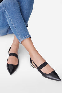 Leather ballet flats - Black