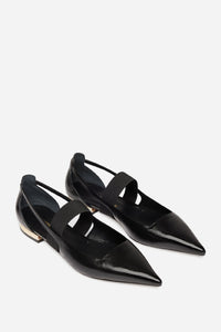 Leather ballet flats - Black