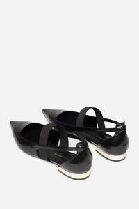 Leather ballet flats - Black