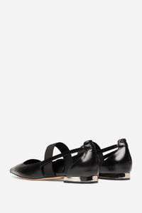 Leather ballet flats - Black