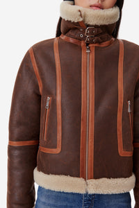Bema leather jacket - Brown