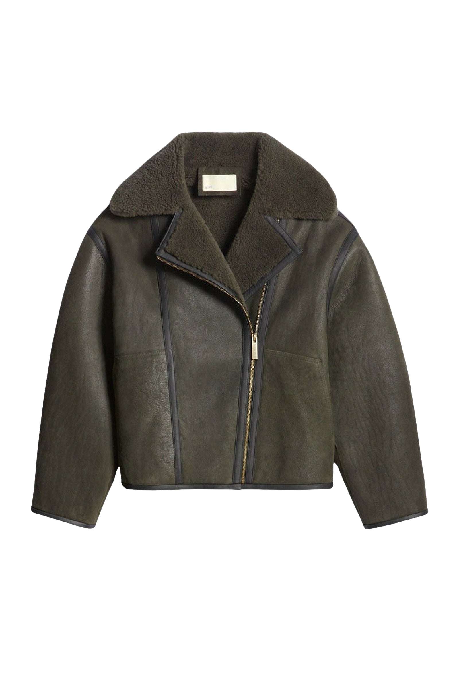 Manteau Boris en cuir - Kaki