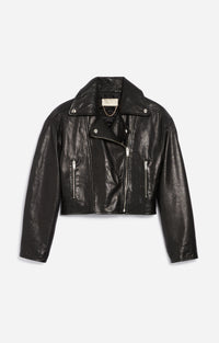 17 QTY NEW // NOIR / Veste en cuir Bless - NOIR