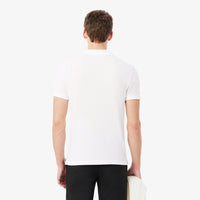 Polo L.12.12 ajusté en petit piqué - Blanc