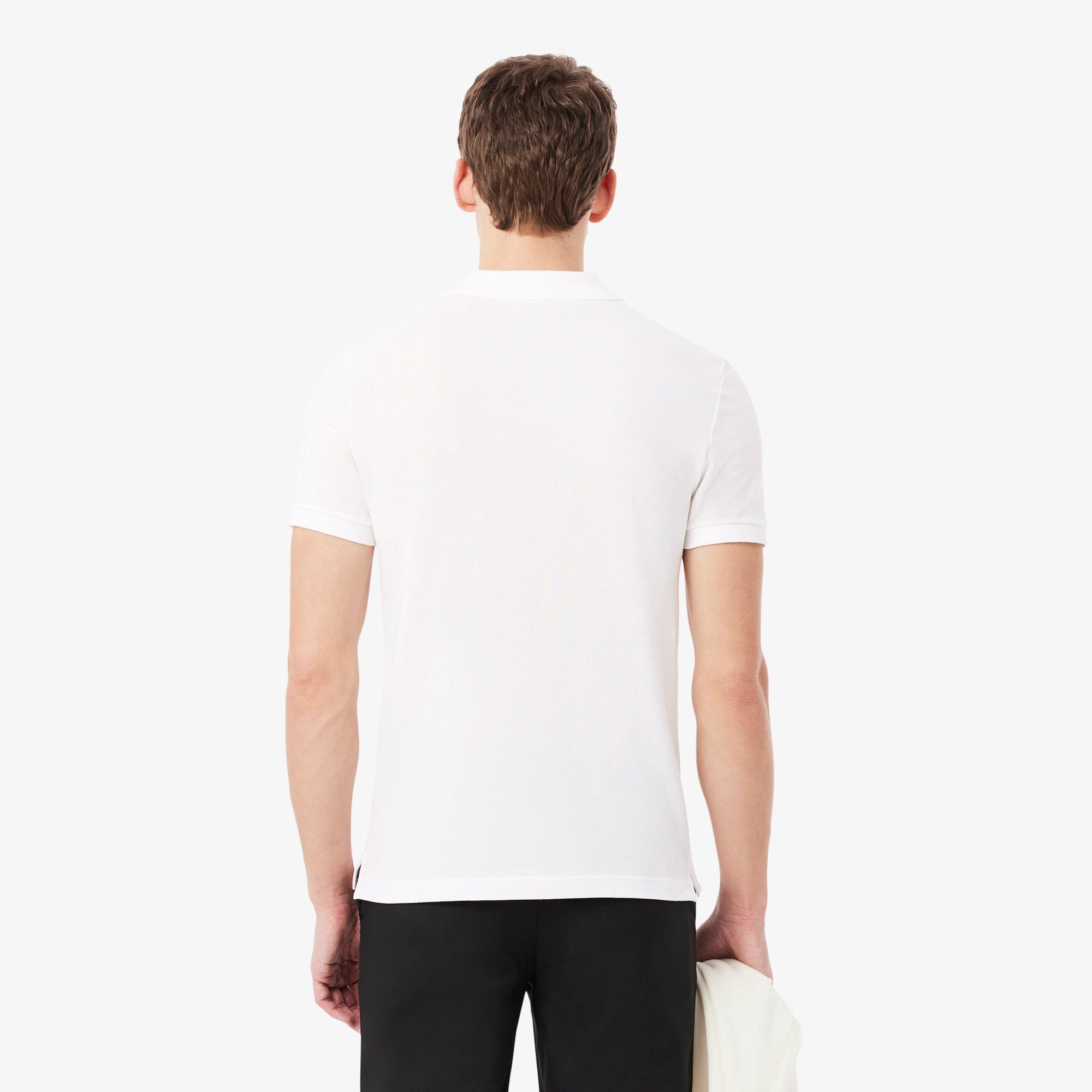 Polo L.12.12 ajusté en petit piqué - Blanc