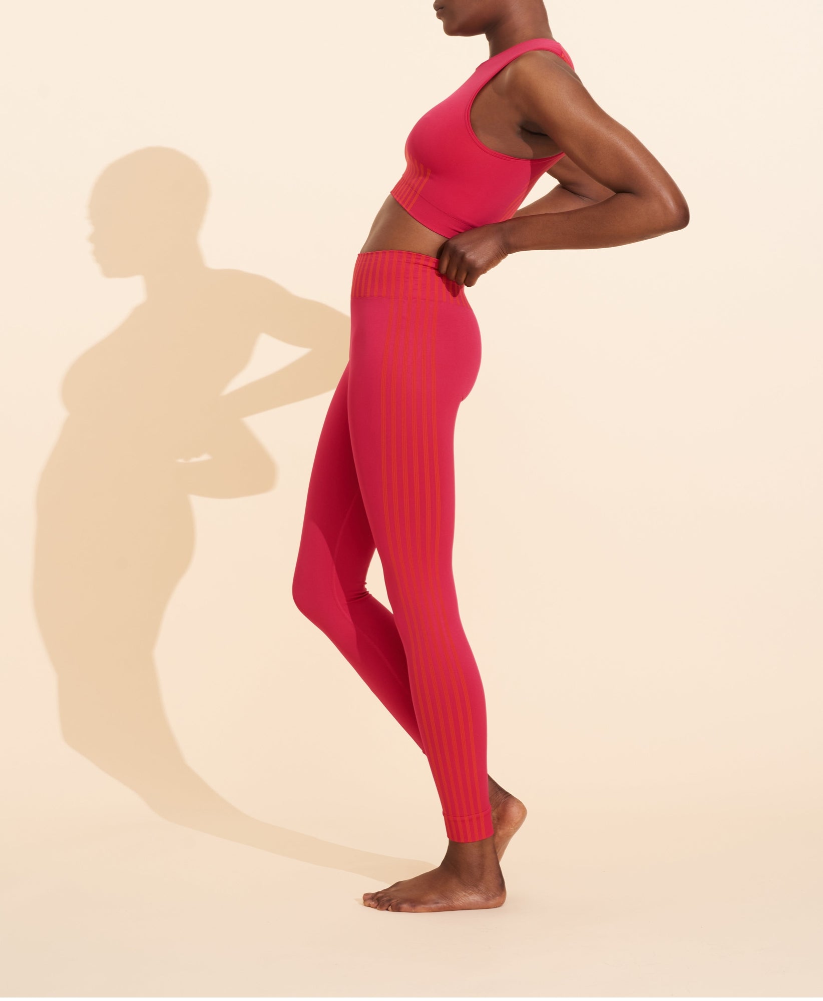 Jeanne Legging - Fuschia & Orange