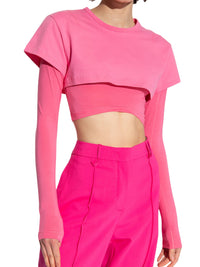 PINK LE DOUBLE TSHIRT