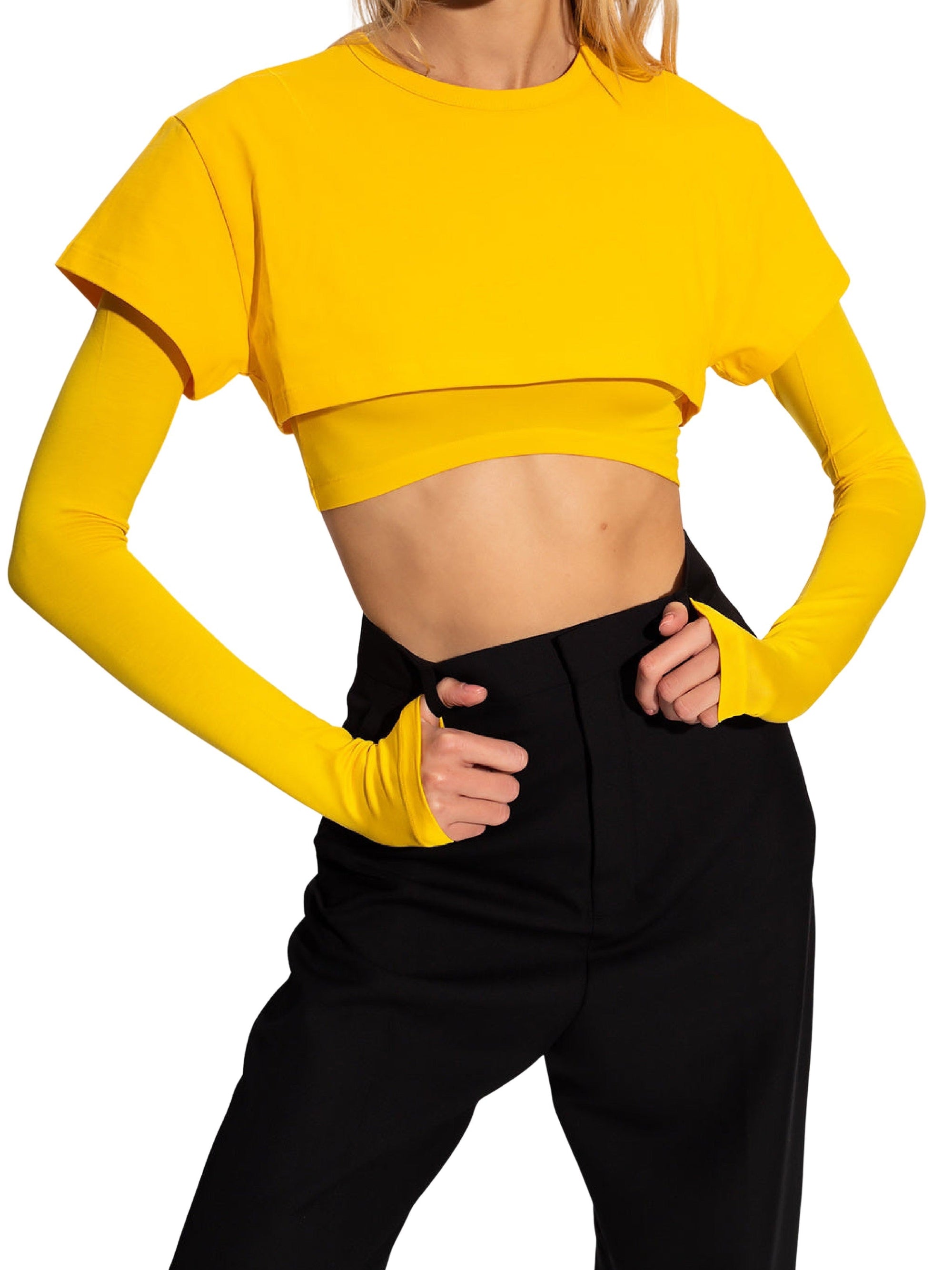 YELLOW LE DOUBLE TSHIRT