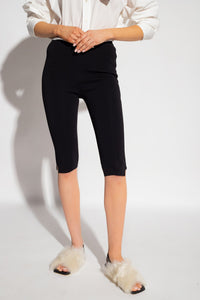 Legging court en maille compacte - Black