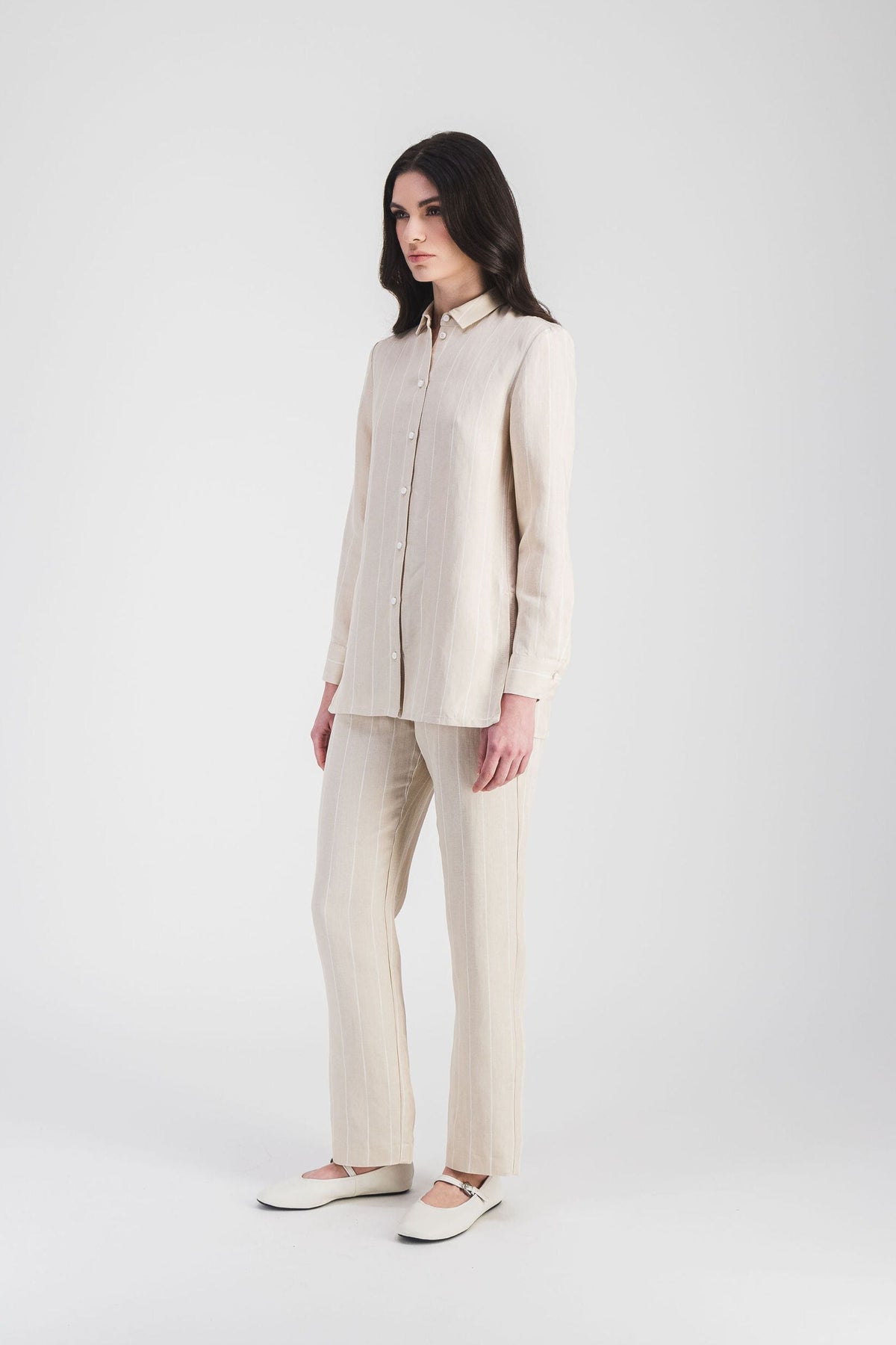 Chemise droite - Beige Moyen