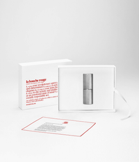 L'écrin en cuir rechargeable pour rouge à lèvres - Argent