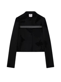 3pcs RELIQUAT 690€ / Blouson crêpe héritage vieilli en laine - Black