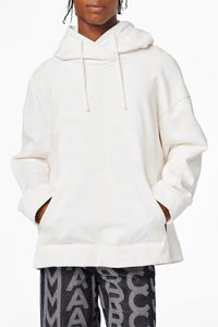 Sweat à capuche Monogram - Eggshell & Optic White
