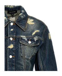 16 NEW / 16 TROCA /208,5€   Veste en jean Rip & Repair à côtes - Punk Indigo