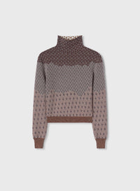 AMARANTO JACQUARD TURTLENECK