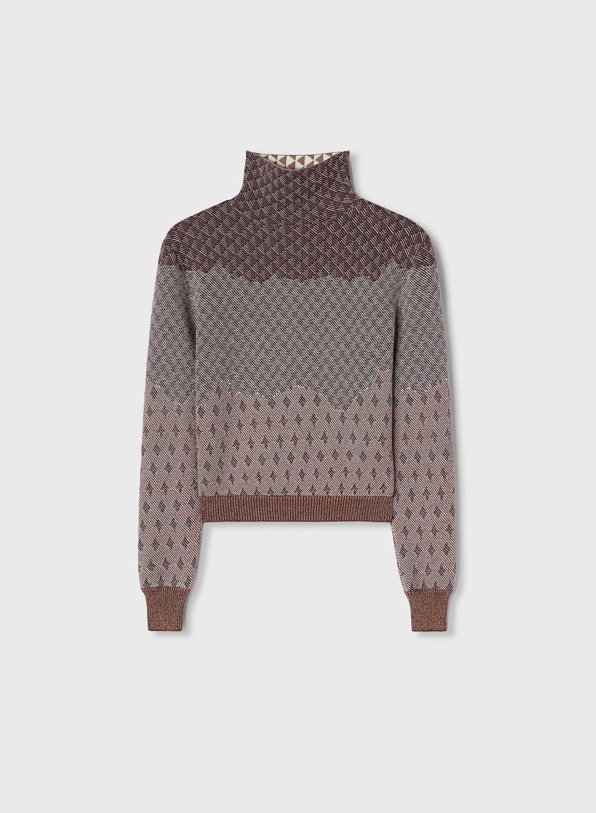 AMARANTO JACQUARD TURTLENECK