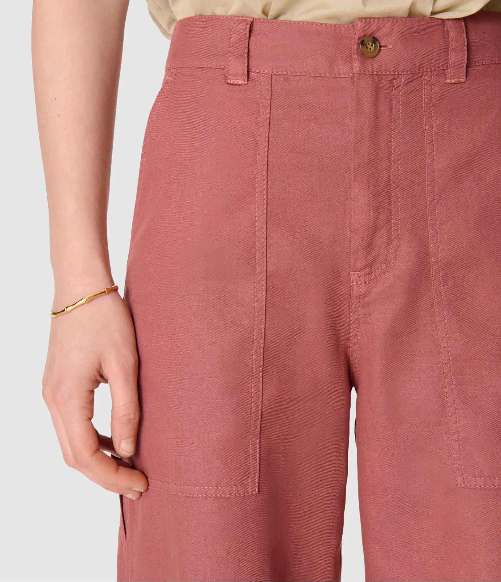 Pantalon taille haute Carlos - Terracota