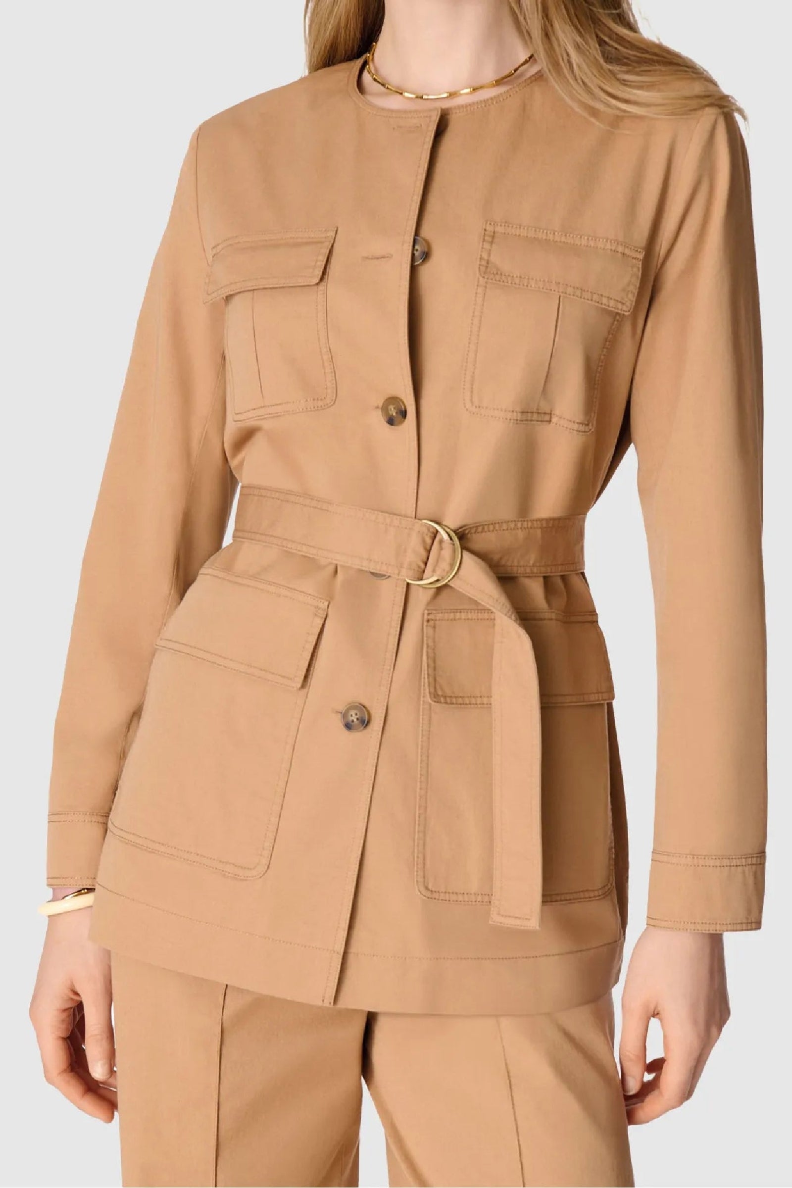 Engela safari jacket - Camel