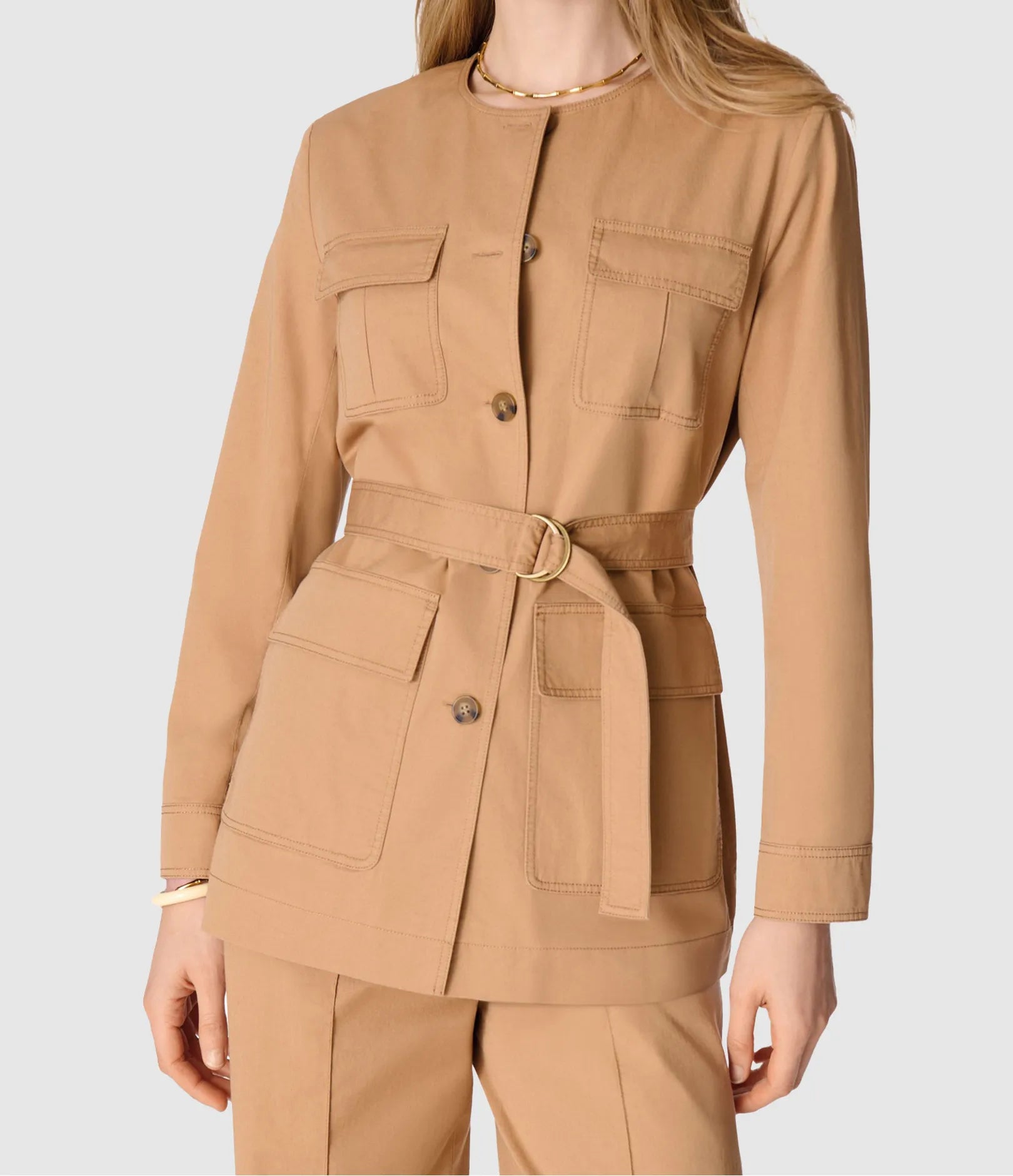 Veste saharienne Engela - Camel