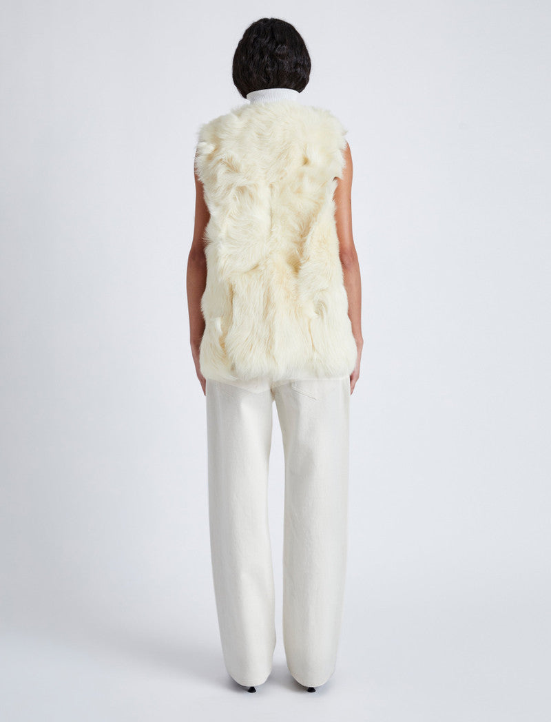 Veste sans manches en sherling - Resin