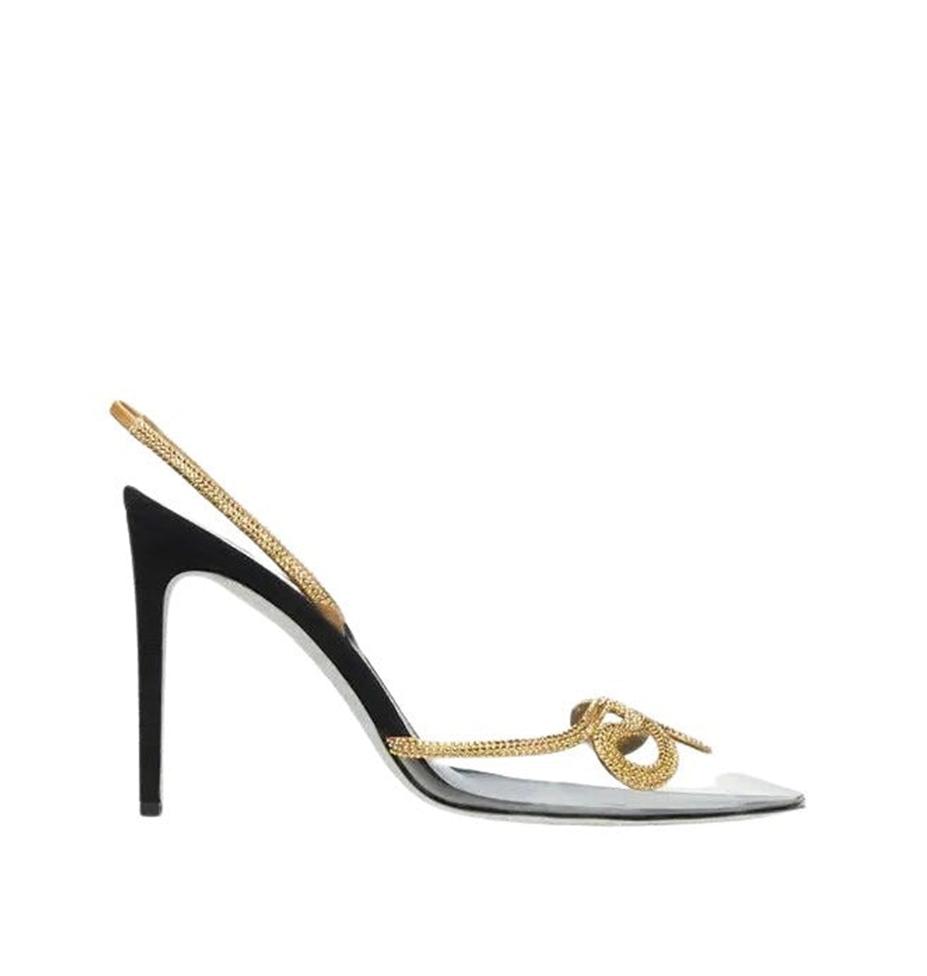 Slingbacks Olivia 105 à strass en satin - Nero & Sunshine