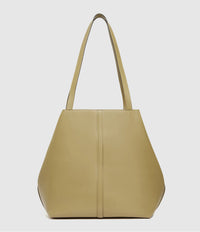 Petit cabas Daily en cuir - Olive