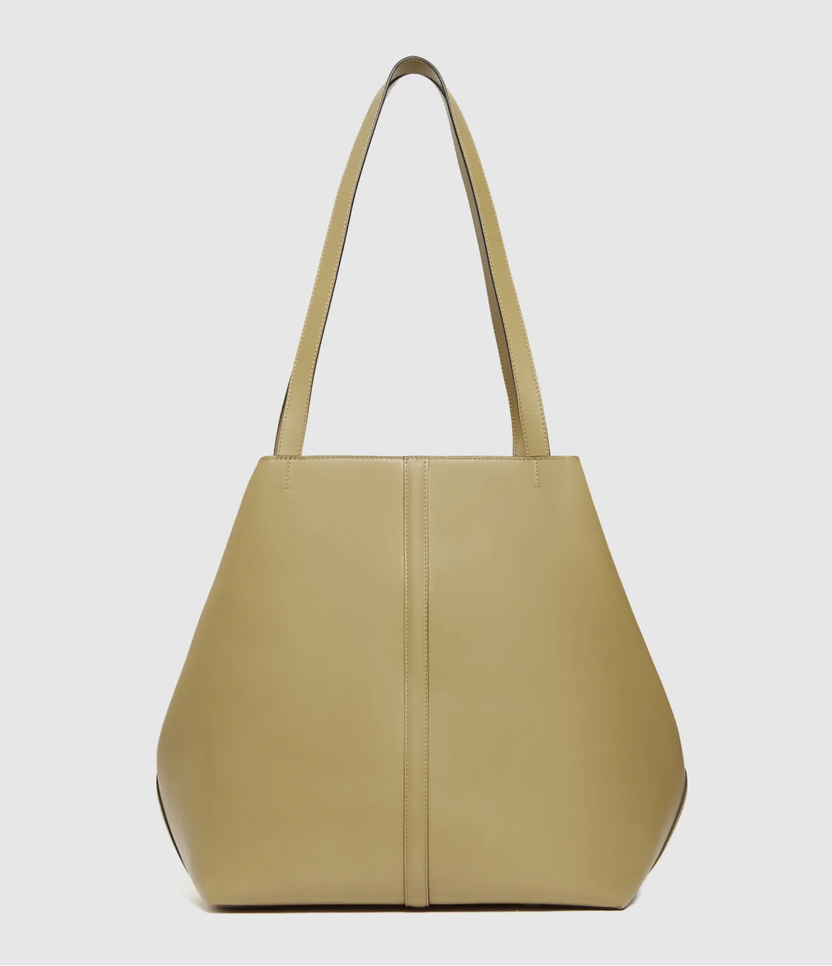 Petit cabas Daily en cuir - Olive