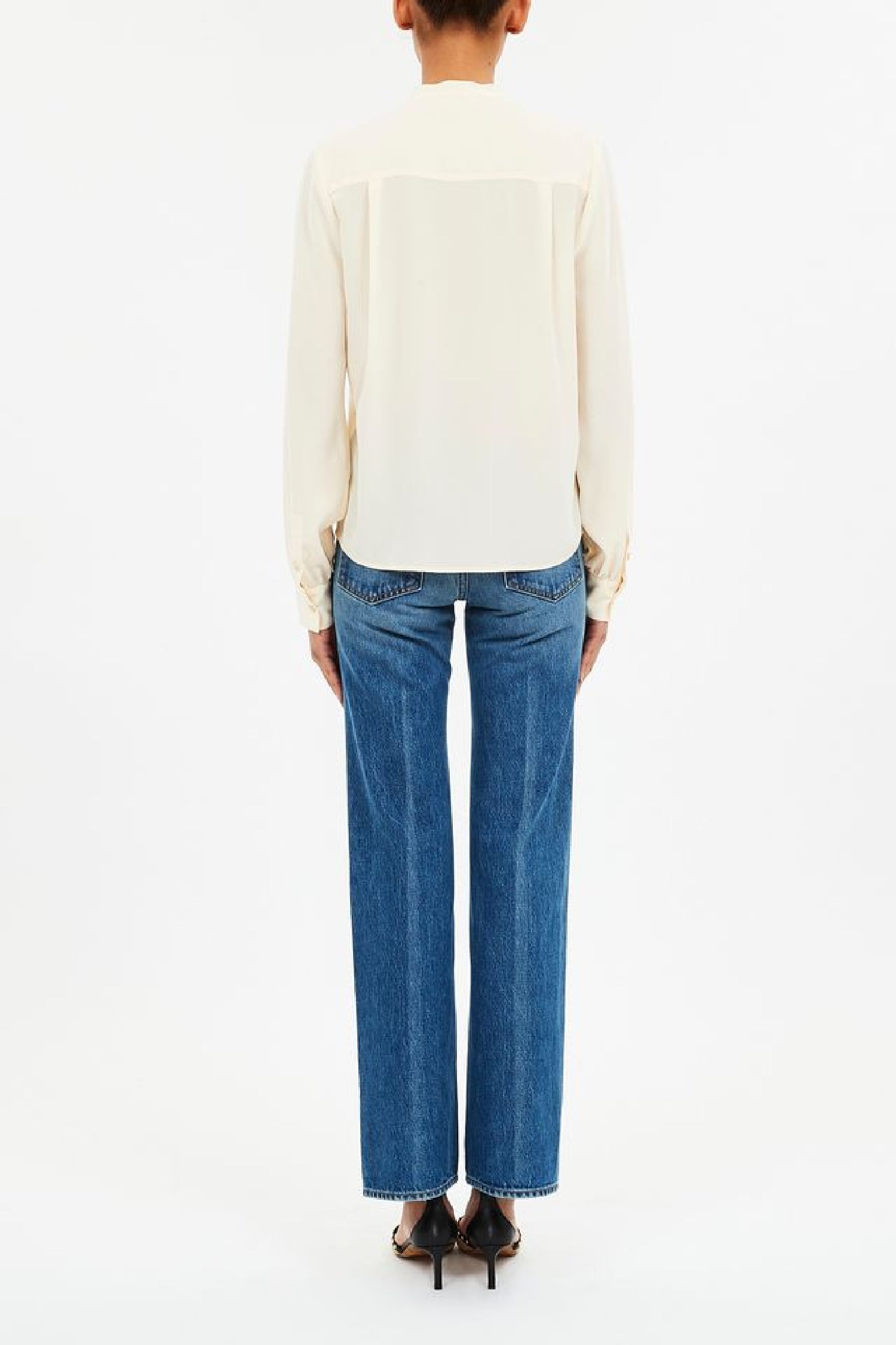 Blouse Delvine boutonnée en soie - Cowrie