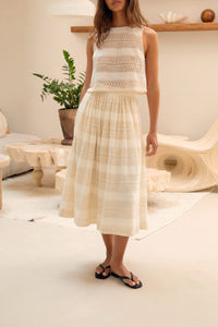 Jupe midi Le Philippe - Beige