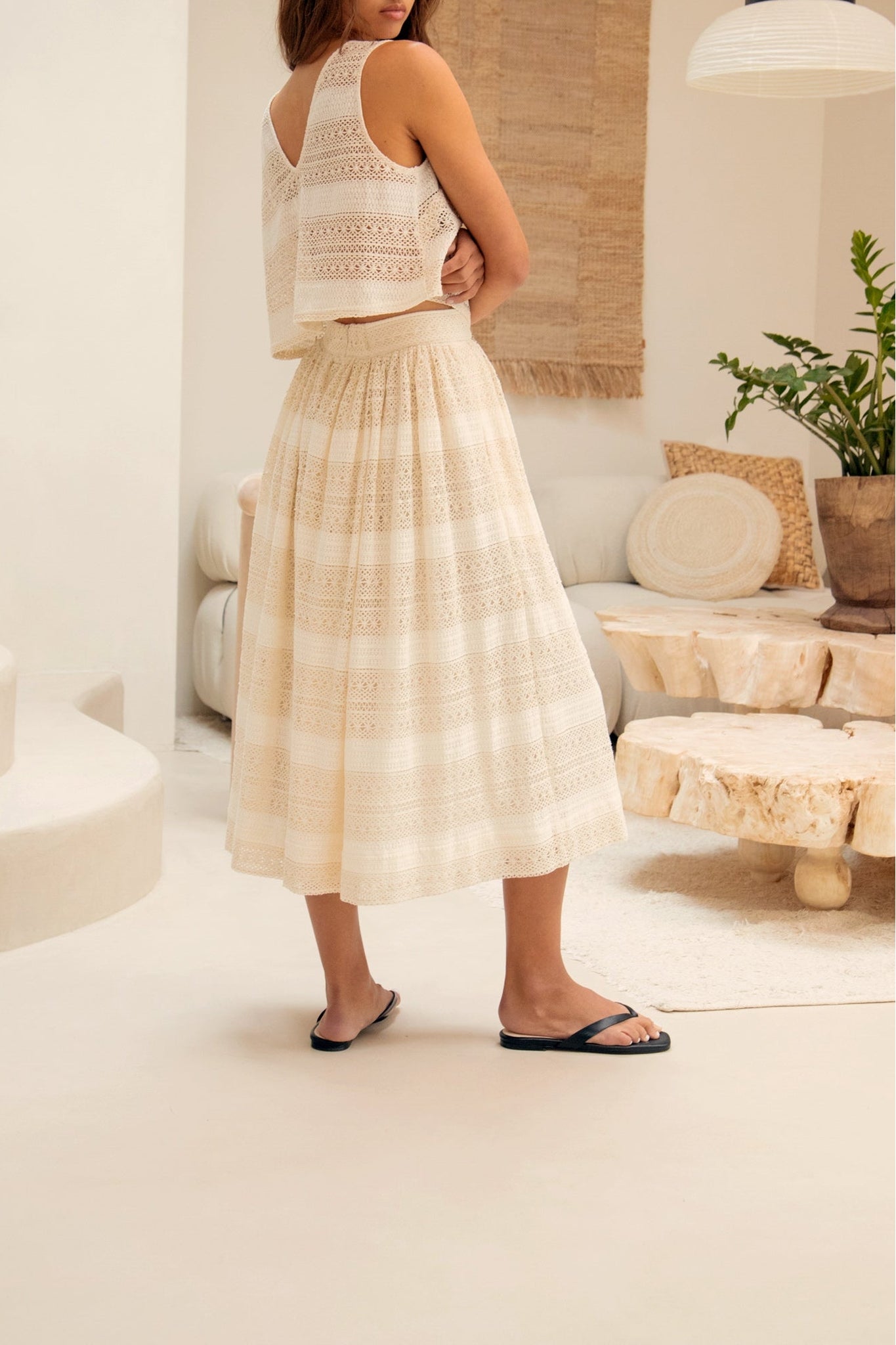 Jupe midi Le Philippe - Beige
