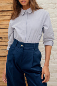Le Tiago high waisted trousers - Navy blue