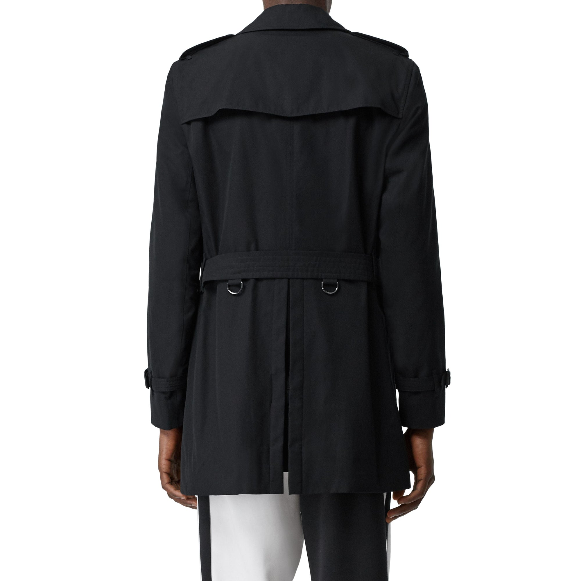 1 qty Trench-coat Sandringham mi-long en gabardine - Black