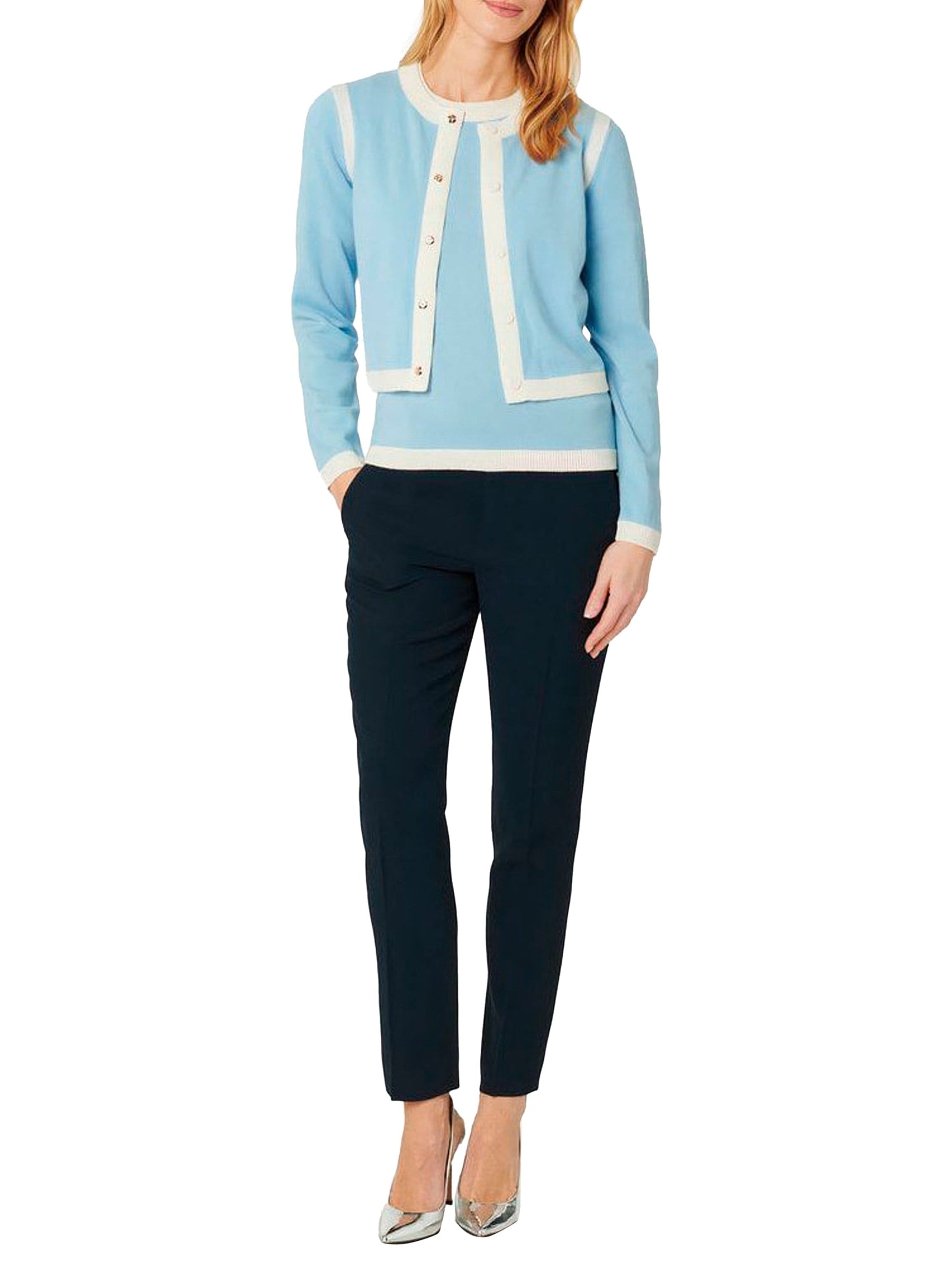 GLACIER / BLANC CASSE CARDIGAN