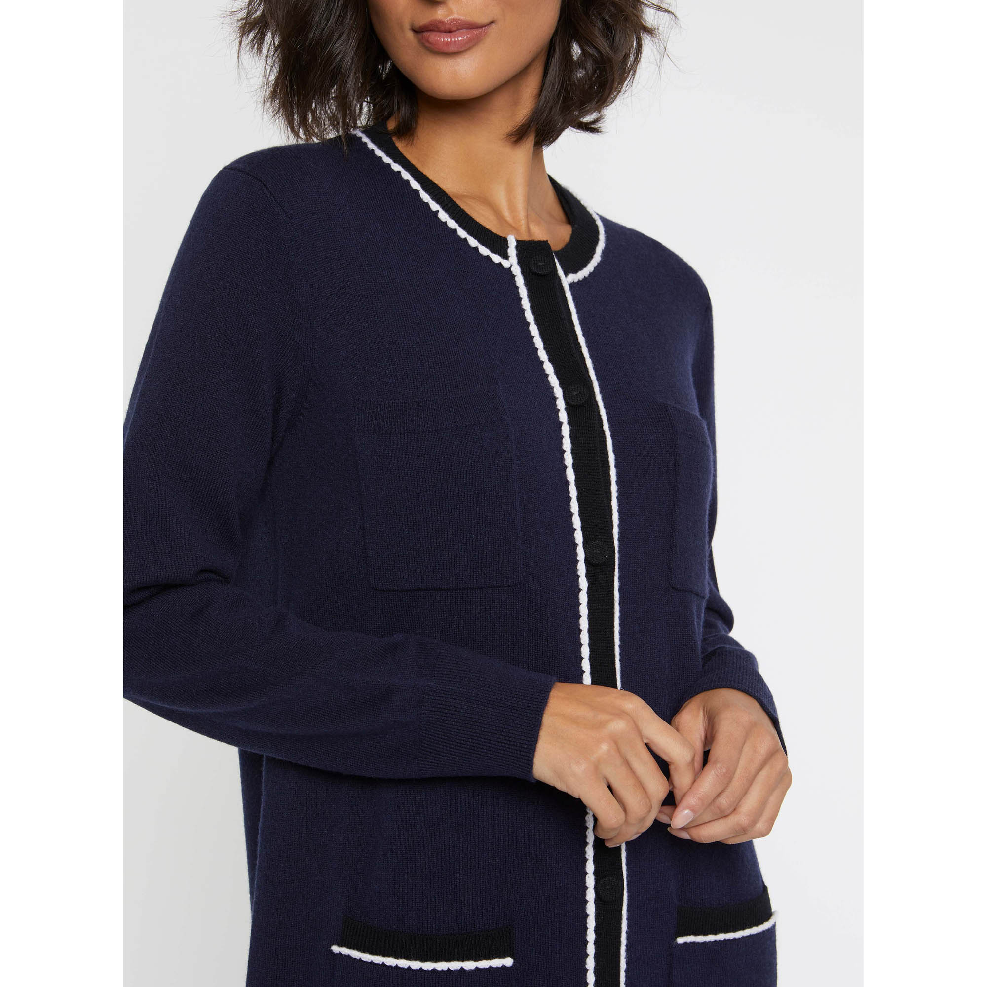 MARINE / NOIR GILET