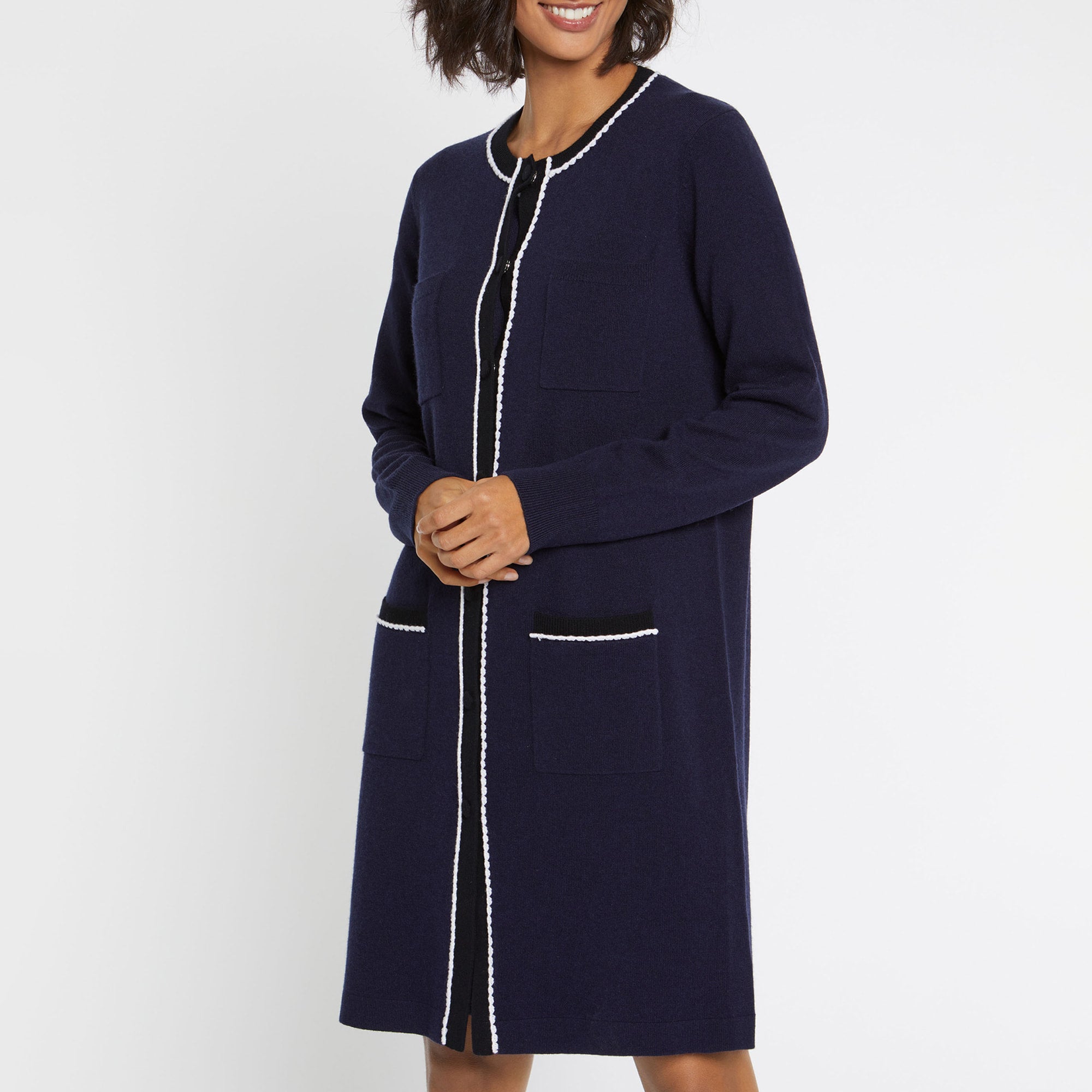 MARINE / NOIR GILET
