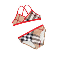 ZZNOSTOCK Bikini à motif check à bordure contrastante - New Classic Check