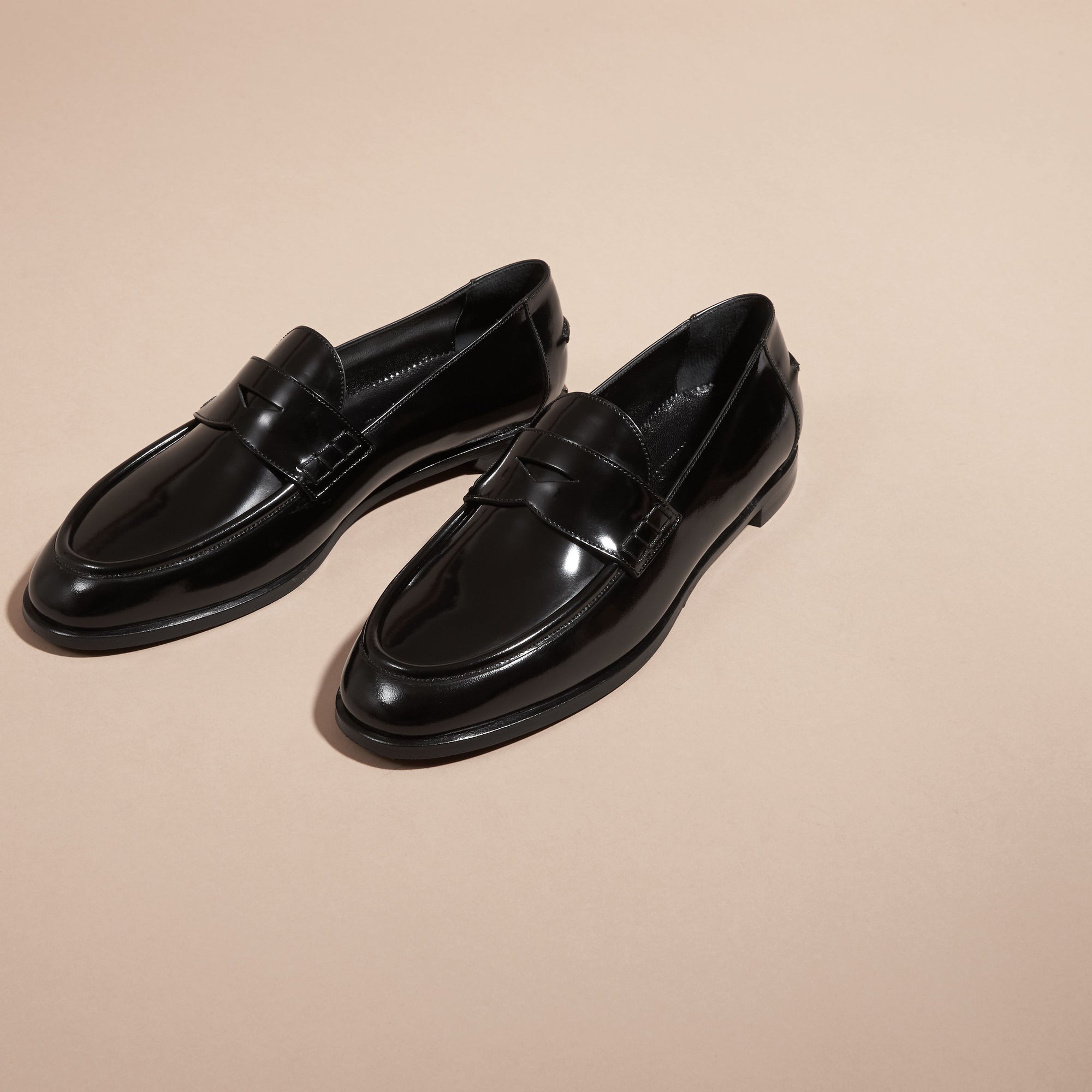 ZZNOSTOCK Mocassins en cuir poli - Black