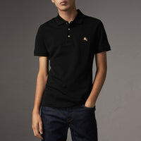 1 qty Polo en piqué de coton - Black