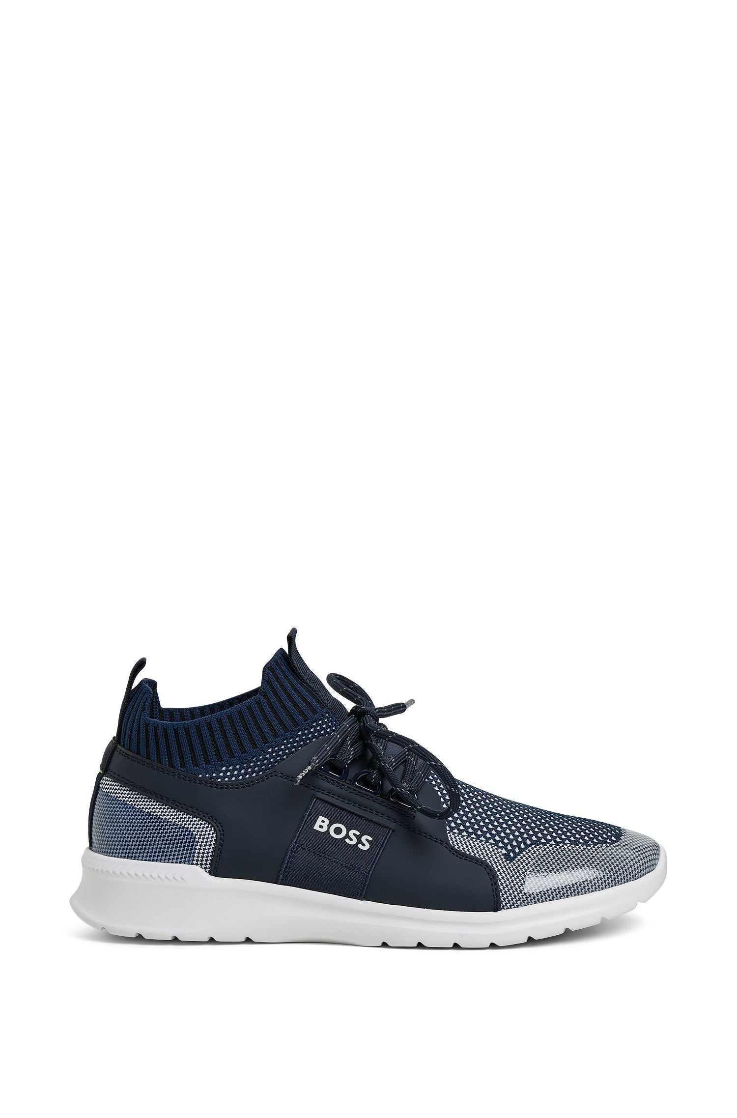 DARK BLUE // LACE-UP TRAINERS EXTREME_RUNN_KNIT