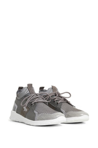LIGHT & PASTEL GREY // LACE-UP TRAINERS EXTREME_RUNN_KNIT