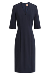 Robe Daleno en laine - Navy