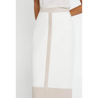 BLANC CASSE JUPE MAILLE