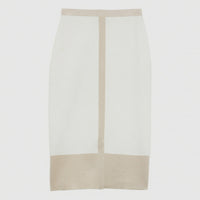 BLANC CASSE JUPE MAILLE