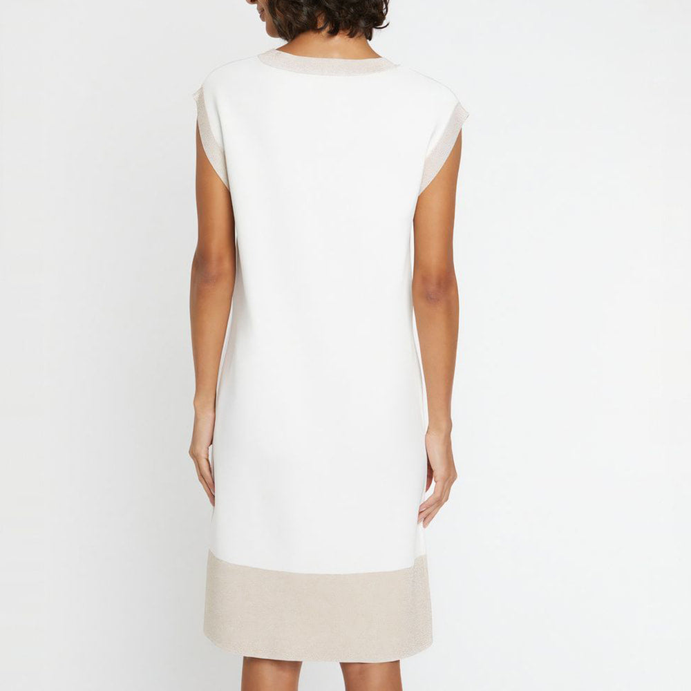 BLANC CASSE ROBE MAILLE