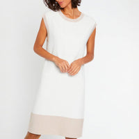 BLANC CASSE ROBE MAILLE