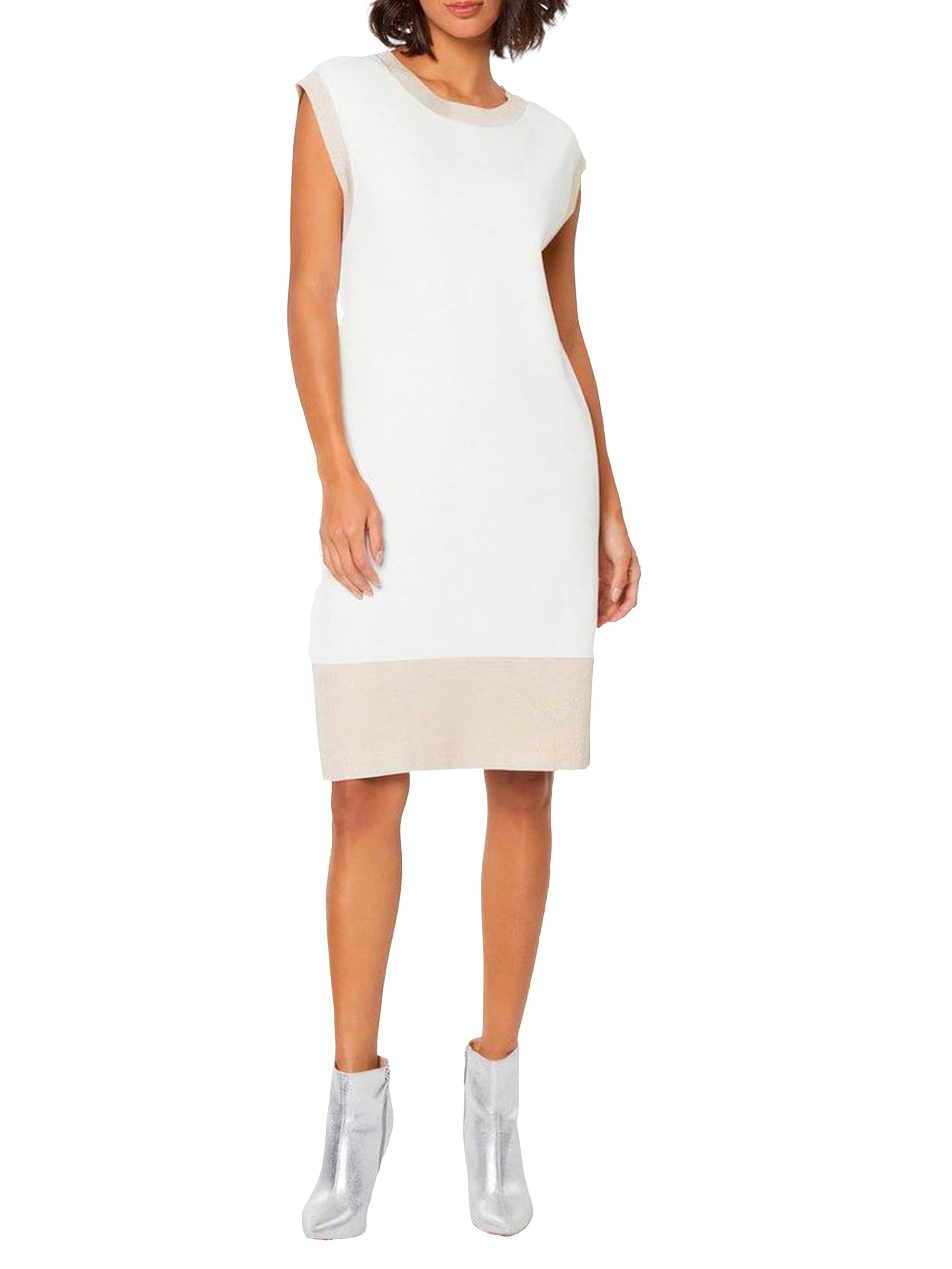 BLANC CASSE ROBE MAILLE