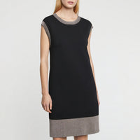 Robe sans manches ceinturée - Noir