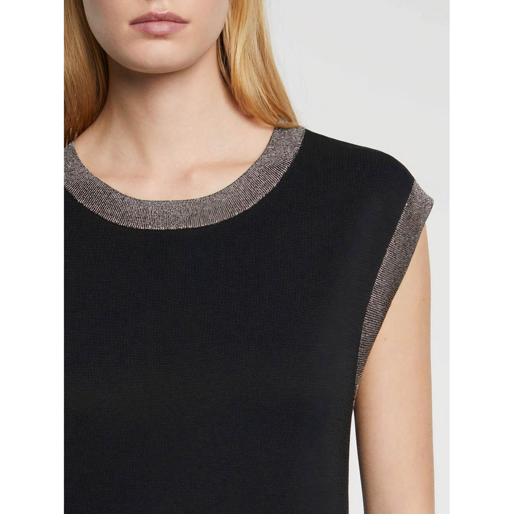 Robe sans manches ceinturée - Noir