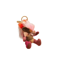 1 qty Bijou porte-clés Thomas Bear en shearling - Ash Rose